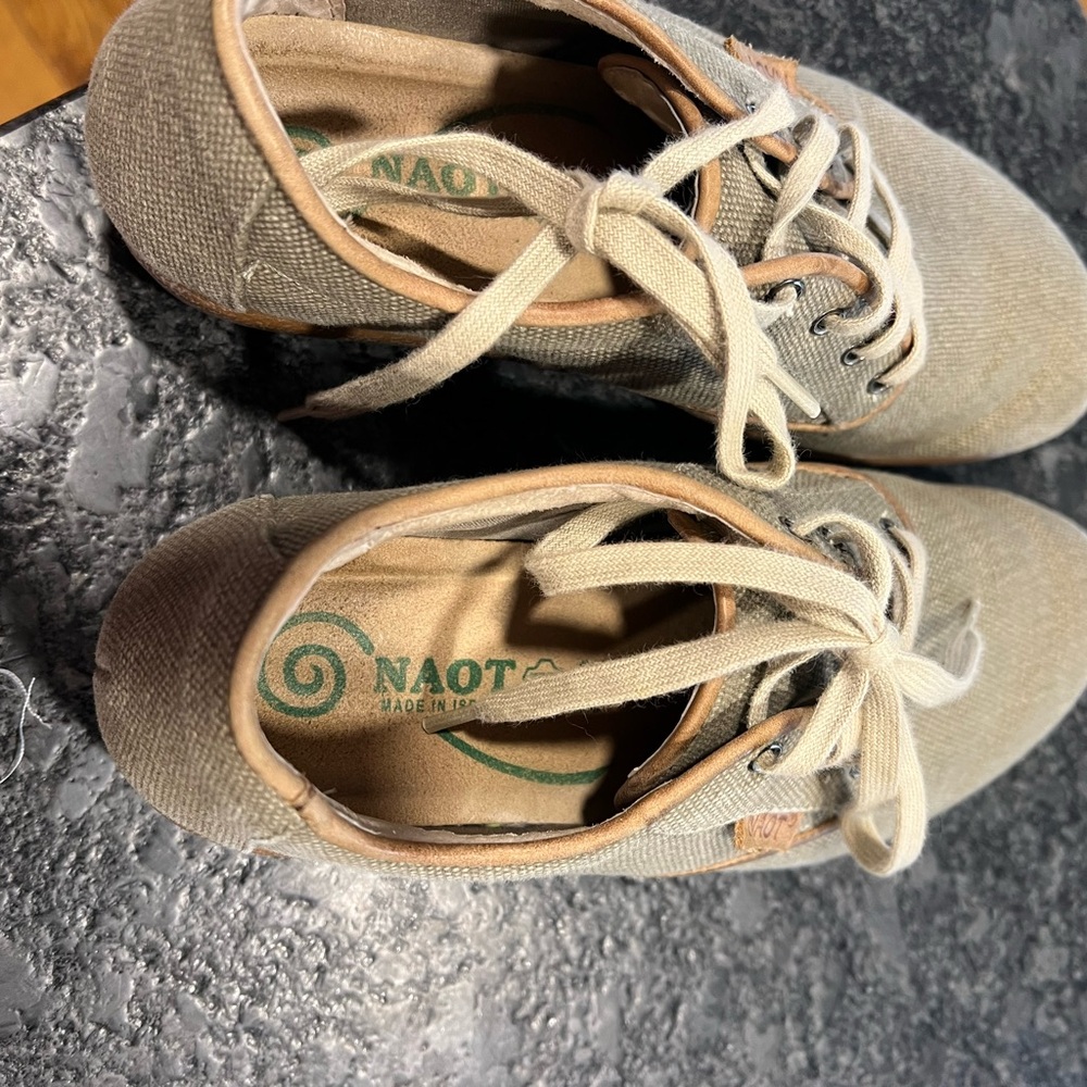 Naot Canvas Lace-Up Sneakers